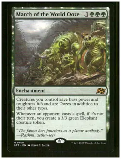 March of the World Ooze 169 Mythic Aetherdrift Magic: The Gathering Near Mint - Image 1