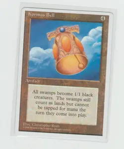 Magic the Gathering ~ MTG ~ 1x Kormus Bell ~ MP ~ ALTERNATE ~ Fourth Edition - Image 1