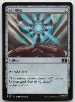 Sol Ring (0211) 211 Commander: Marvel Super Heroes Magic: The Gathering NM - Image 1