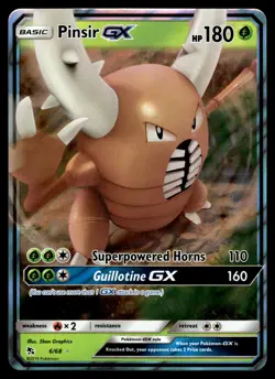 Pinsir GX 6/68 Hidden Fates Pokemon - Image 1