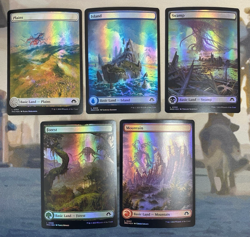 FOIL Full Art Land Set Modern Horizons 3 MH3 (5 Card Land Set) MTG Magic - Image 1