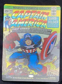 MTG Marvel Super Heroes 387 Captain America Super Soldier Borderless Mythic Rare - Image 4