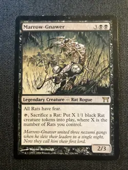 Wizards of the Coast MTG Champions of Kamigawa Marrow-Gnawer Rare Black 124 - Image 1