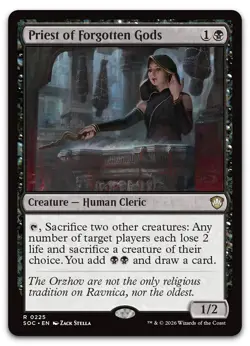 Priest of Forgotten Gods #225 NM Commander: Secrets of Strixhaven SOC Magic MTG - Image 1