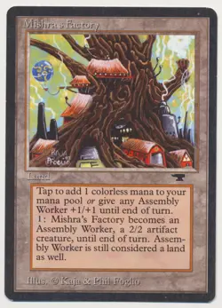 MTG Magic the Gathering Antiquities Mishra's Factory (Spring) LP Light Play! B - Image 1