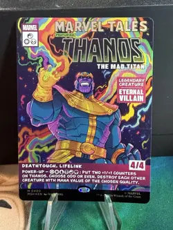 Thanos, the Mad Titan Borderless Foil (400) - Marvel Super Heroes MTG - Image 1