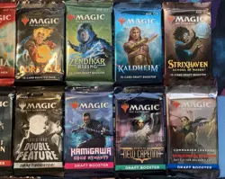 Magic The Gathering Sealed Draft Booster Packs: Theros BD (2020) - Wilds (2023) - Image 4