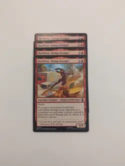 (4) Hawkeye, Young Avenger *PLAYSET* Marvel Super Heroes Regular NM MTG - Image 1