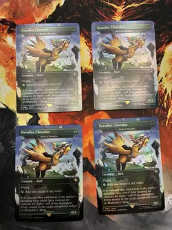 4x Paradise Chocobo - Birds of Paradise (Borderless) [FINAL FANTASY] NM MTG FOIL - Image 1