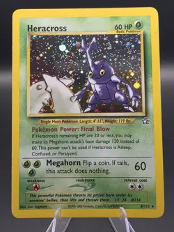Heracross 6/111 Neo Genesis Holo Foil Pokemon - Image 1