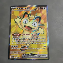 🔥 Meowth ex Full Art 107/088 Me03: Perfect Order Pokemon TCG 🔥B - Image 1