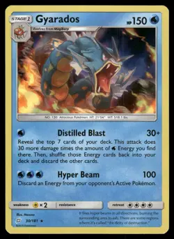 Gyarados 30/181 Holo Rare Team Up Pokemon Lightly Played - Image 1