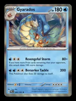 GYARADOS 043/193 HOLO RARE PALDEA EVOLVED NM/M - Image 1