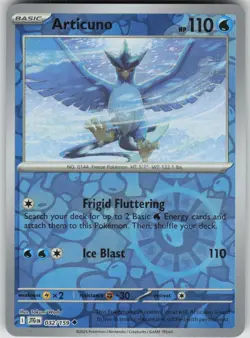 Articuno 032/159 Uncommon Journey Together Pokemon Reverse Holo Near Mint - Image 1