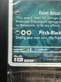 Pokemon Umbreon 130/197 Obsidian Flames Reverse Holo Stamped Sealed Promo - Image 5