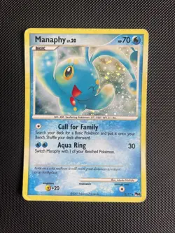 POKEMON PROMO CARD - POP SERIES 6 - MANAPHY 3/17 HOLO RARE - MP - Image 1