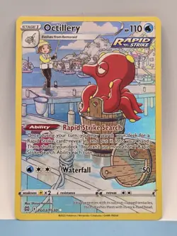 Pokemon OCTILLERY TG03/TG30 - Brilliant Stars - HOLO Character Card - - Image 3