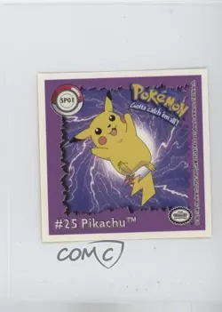 Pikachu Artbox Pokemon Action Flipz Premier Edition Stickers #SP01 1999 - Image 1