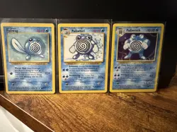 Pokemon TCG Base Set Unlimited 1999 Poliwag 59/102 Poliwhirl 38/102 Poliwrath - Image 2