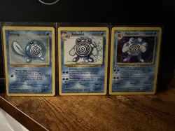 Pokemon TCG Base Set Unlimited 1999 Poliwag 59/102 Poliwhirl 38/102 Poliwrath - Image 3