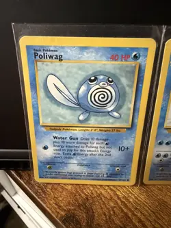Pokemon TCG Base Set Unlimited 1999 Poliwag 59/102 Poliwhirl 38/102 Poliwrath - Image 4