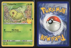 Chikorita 002/025 Promo McDonald's 25th Anniversary Pokemon Holo NM - Image 3