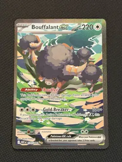 Pokemon TCG White Flare 170/086 Bouffalant Ex Special Illustration Rare - NM - Image 1