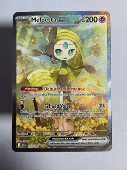 Meloetta ex 2025 Pokemon Black Bolt #167 SIR - Image 1