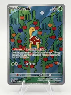 2025 Pokemon Mega Evolution Shuckle Illustration Rare #136/132 - Image 1