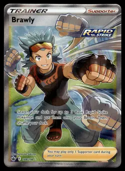 Brawly (Full Art) 188/198 SWSH06: Chilling Reign Pokemon - Image 1