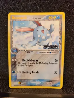 Azumarill 19/113 EX Delta Species Pokemon Card Reverse Holo Rare Stamp LP - Image 1