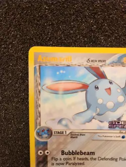 Azumarill 19/113 EX Delta Species Pokemon Card Reverse Holo Rare Stamp LP - Image 2