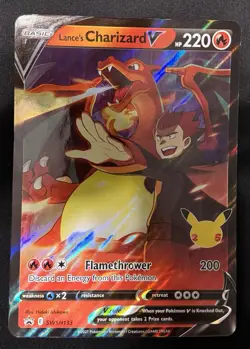 Pokemon Lance's Charizard V SWSH133 Promo Holo JUMBO NM - Image 1