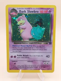 Dark Slowbro Team Rocket Holo Rare 12/82 Pokemon Card - WOTC 1999 - Image 1
