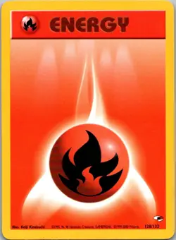 Fire Energy 128/132 Gym Heroes Pokemon Unlimited Near Mint - Image 1