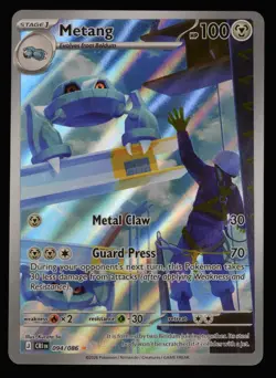 Metang Full Art Illustration Rare Pokemon TCG Chaos Rising 2026 #94/86- NM - Image 1