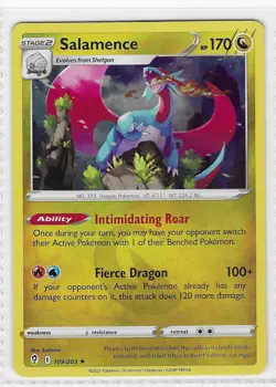 Salamence 109/203 Holo Rare Evolving Skies Pokemon Holo Near Mint - Image 1