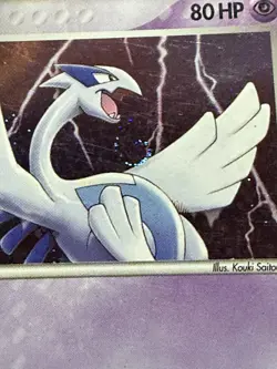 Pokemon Lugia Unseen Forces 29/115 Rare Trading Card Holo LP SWIRL!! - Image 2