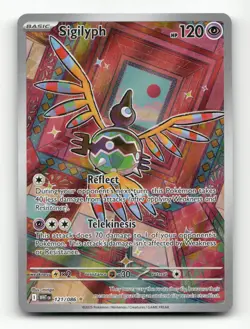 Sigilyph 2025 Pokemon Scarlet & Violet - White Flare #121 Pokemon - Image 1