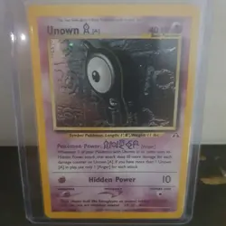Pokemon TCG Unown [A] 14/75 Neo Discovery Holo - Image 1