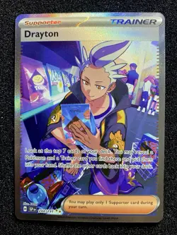 The Pokemon Company Drayton 244/191 Sv08 Surging Sparks Holo SIR Full Art - Image 3