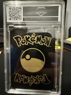 2023 Custom Black Metal 1st Edition Base Set Pokemon Charizard Graded ECC 9 - Image 3