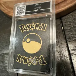2023 Custom Black Metal 1st Edition Base Set Pokemon Charizard Graded ECC 9 - Image 4