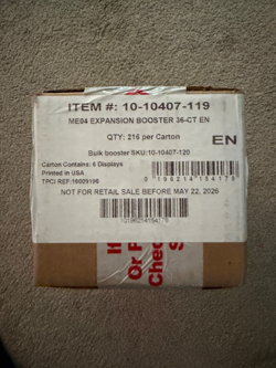 Pokemon TCG ME04 Mega Evolution CHAOS RISING 6 BOX BOOSTER CASE Sealed IN HAND - Image 1