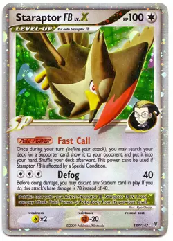 POKEMON • Staraptor FB Lv.X CARTA ULTRA RARA HOLO SUPREME VICTORS 147/147 - Image 1