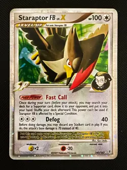 POKEMON • Staraptor FB Lv.X CARTA ULTRA RARA HOLO SUPREME VICTORS 147/147 - Image 3