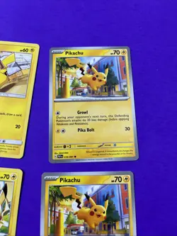 Four (4) Pikachu Card Lot - Pokemon TCG - Image 3