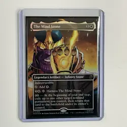 MTG The Mind Stone (0386) *Foil* Borderless Marvel Super Heroes Thanos NM/MT - Image 1