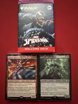 Magic: The Gathering Marvel's Spider-Man Venom Welcome Deck Black - Image 1