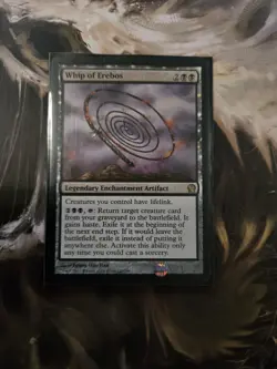 Whip of Erebos Theros Rare Black Legendary Enchantment Artifact Regular #110 - Image 1